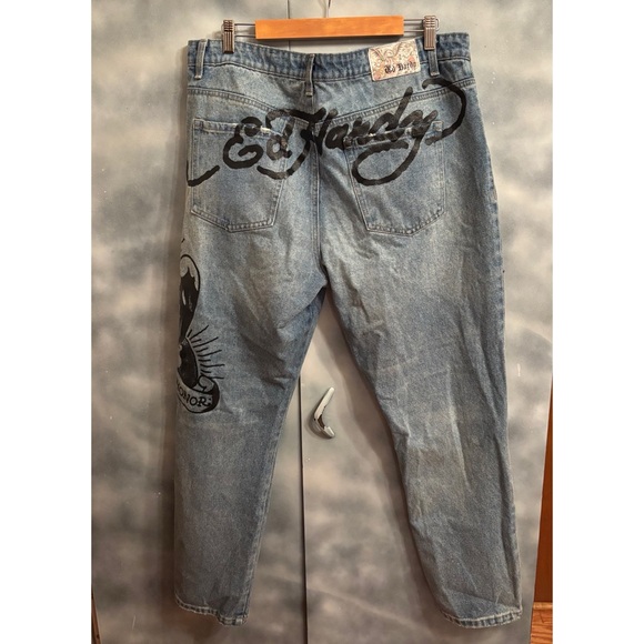 Men’s Ed Hardy Slim Taper Jeans - Picture 3 of 8